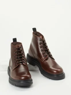 Ralph Harrison – Schnürboots aus Fettleder schokobraun