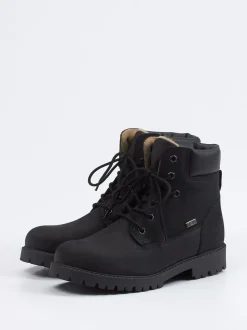 Ralph Harrison – Schnürboots aus Nubukleder schwarz