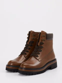 Ralph Harrison – Schnürboots aus Leder mittelbraun