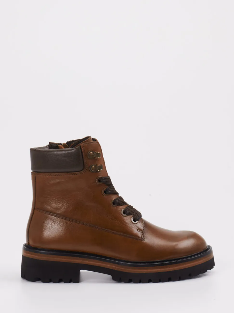 Ralph Harrison – Schnürboots aus Leder mittelbraun