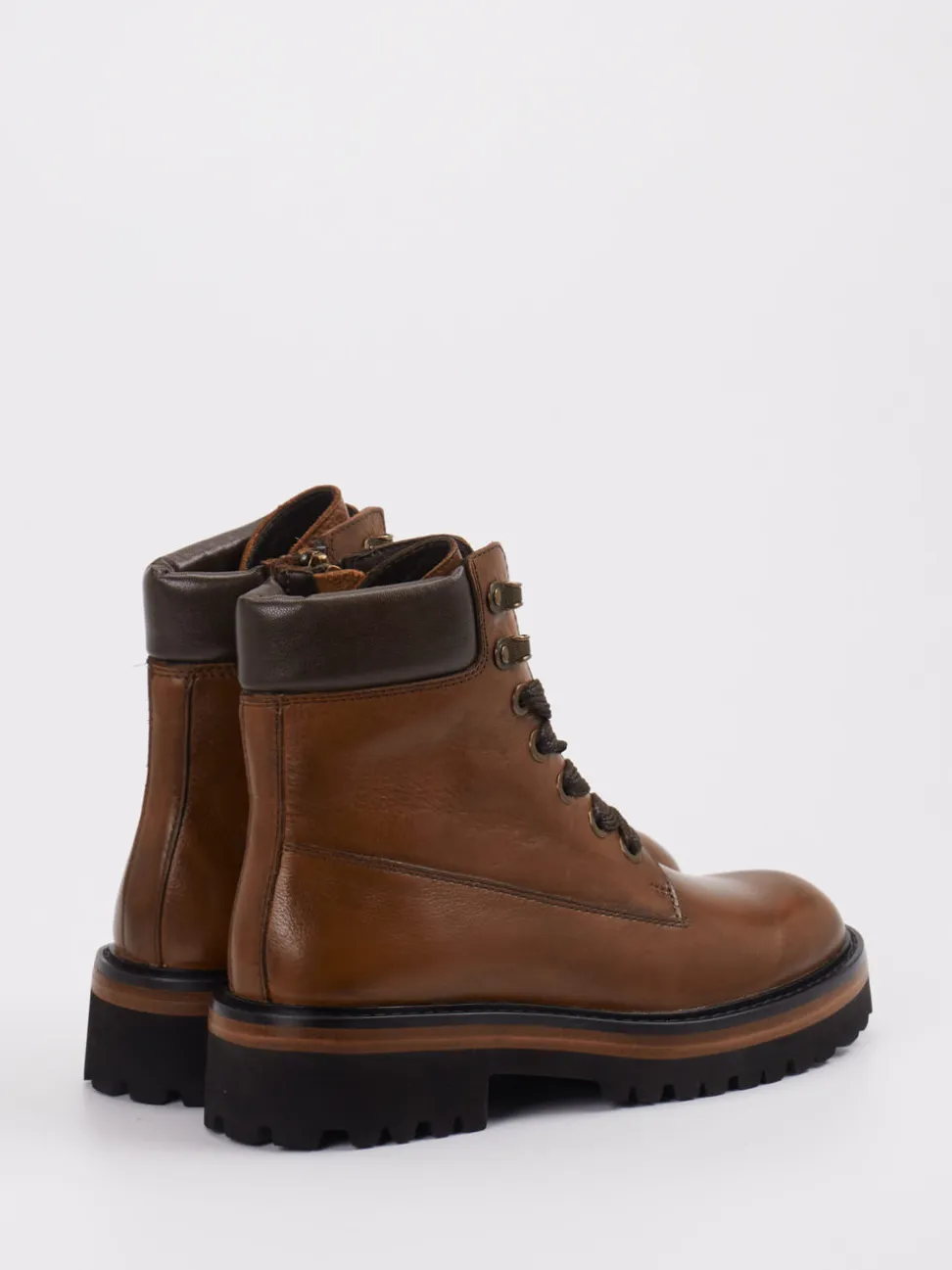 Ralph Harrison – Schnürboots aus Leder mittelbraun
