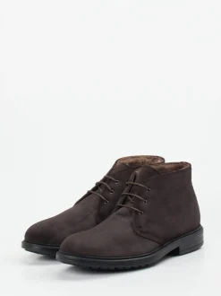 Ralph Harrison – Schnürboots aus Veloursleder dunkelbraun