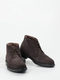 Ralph Harrison – Schnürboots aus Veloursleder dunkelbraun