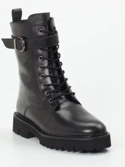 Ralph Harrison – Schnürboots aus Kalbleder Schwarz