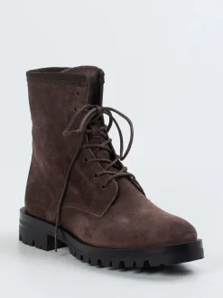Ralph Harrison – Schnürboots aus Veloursleder braun