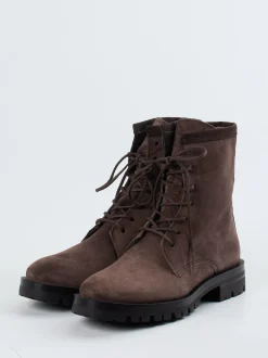 Ralph Harrison – Schnürboots aus Veloursleder braun