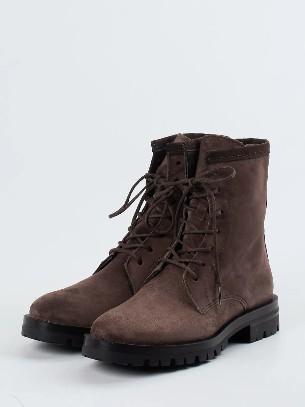Ralph Harrison – Schnürboots aus Veloursleder braun