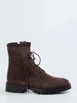 Ralph Harrison – Schnürboots aus Veloursleder braun