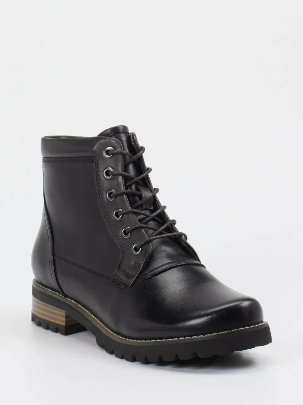 Ralph Harrison – Schnürboots aus Lammleder schwarz