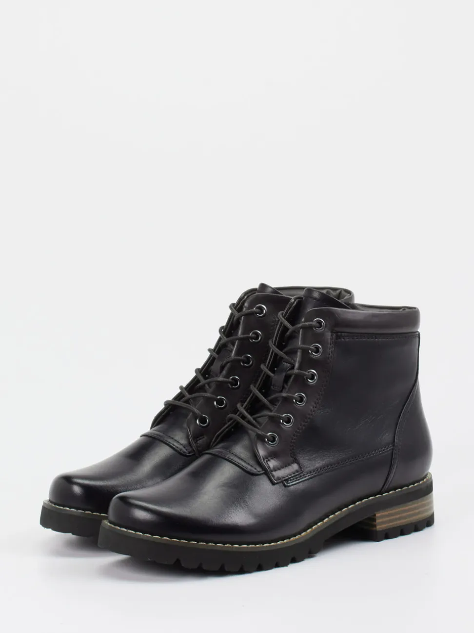 Ralph Harrison – Schnürboots aus Lammleder schwarz