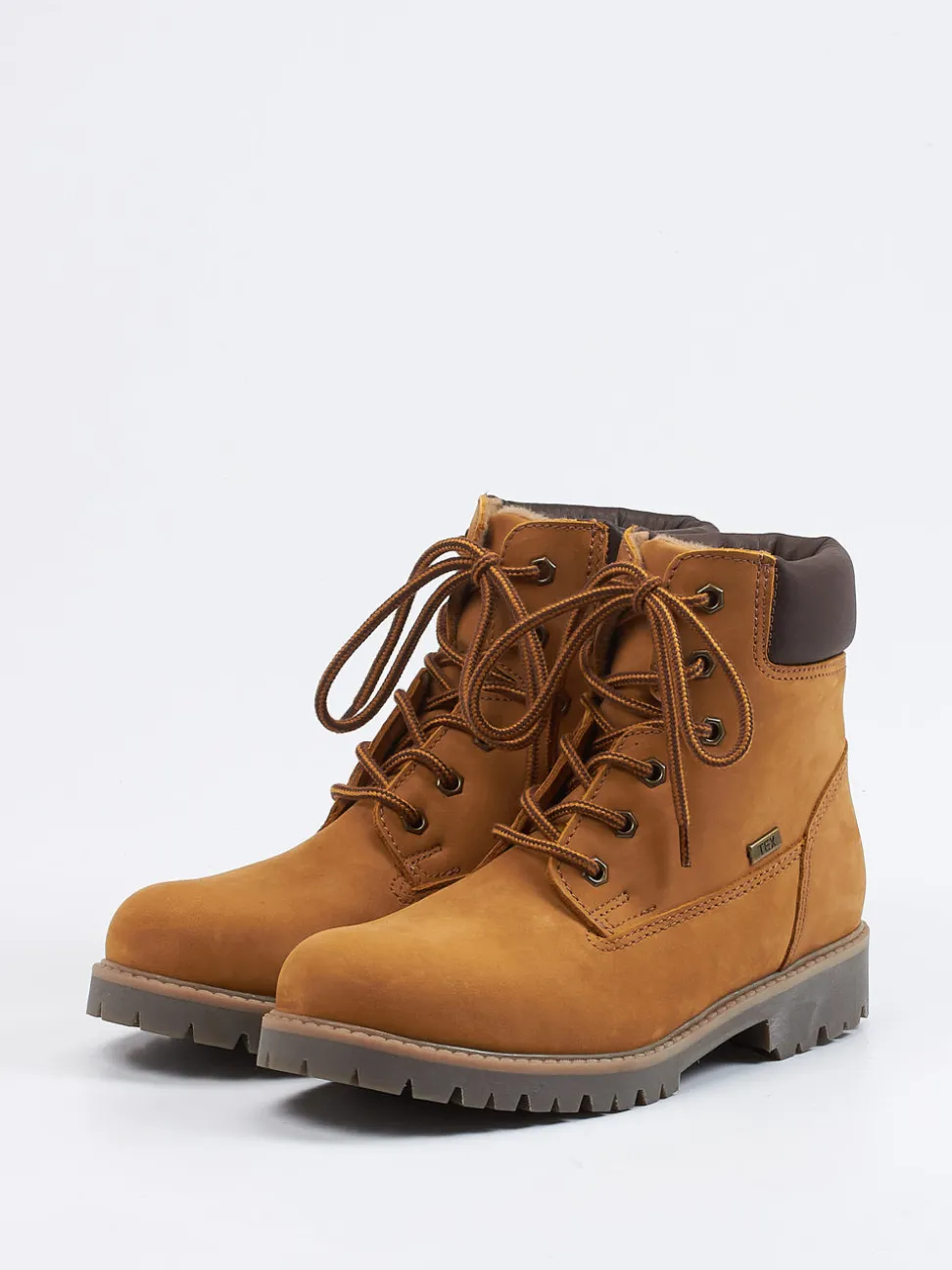 Ralph Harrison – Schnürboots aus Nubukleder honigbraun