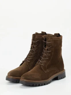 Ralph Harrison – Schnürboots aus Veloursleder braun