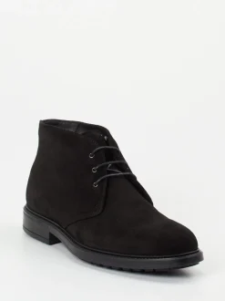 Ralph Harrison – Schnürboots aus Veloursleder schwarz