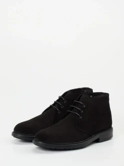 Ralph Harrison – Schnürboots aus Veloursleder schwarz