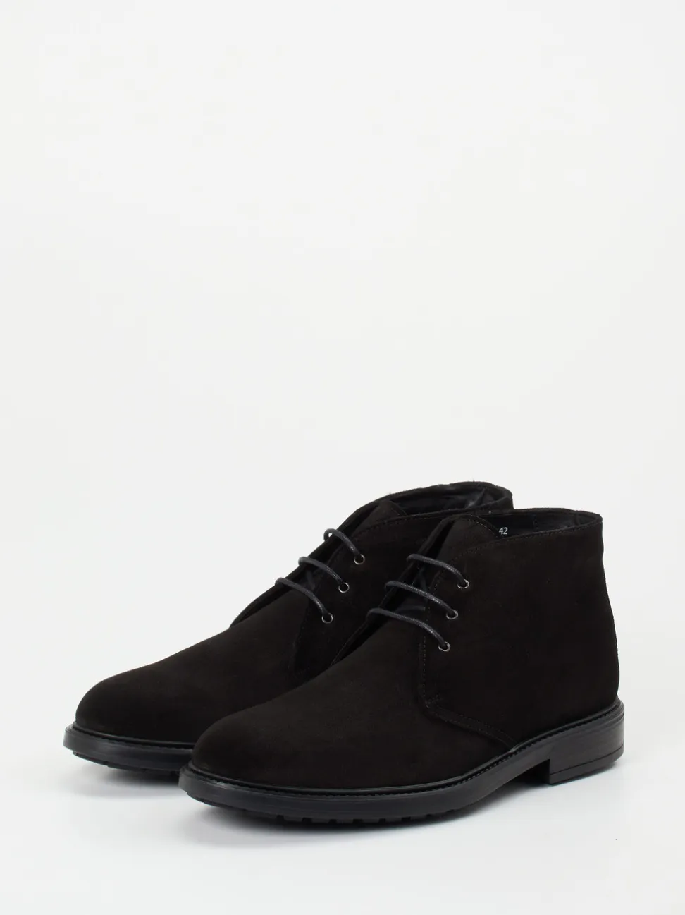 Ralph Harrison – Schnürboots aus Veloursleder schwarz