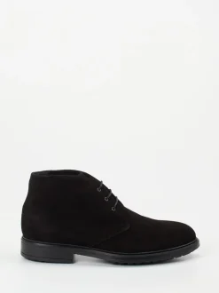 Ralph Harrison – Schnürboots aus Veloursleder schwarz