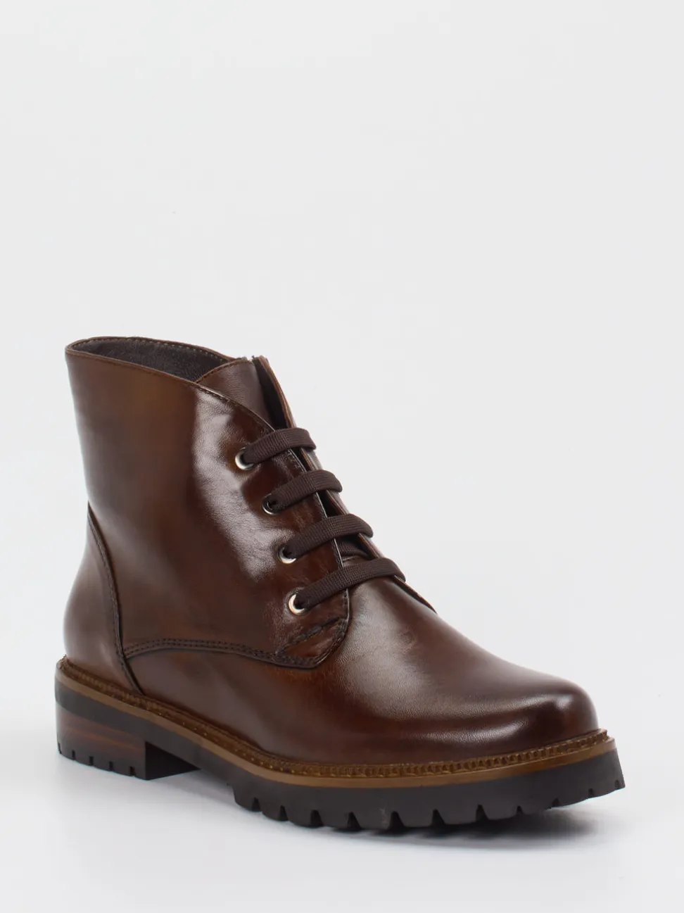 Ralph Harrison – Schnürboots aus Lammleder dunkelbraun