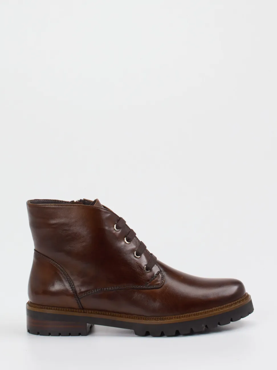 Ralph Harrison – Schnürboots aus Lammleder dunkelbraun