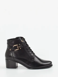 Ralph Harrison – Schnürstiefelette aus Lammleder schwarz