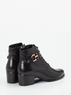 Ralph Harrison – Schnürstiefelette aus Lammleder schwarz