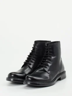 Ralph Harrison – Schnürstiefeletten aus Kalbleder Schwarz
