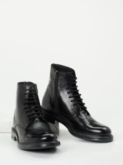 Ralph Harrison – Schnürstiefeletten aus Kalbleder Schwarz