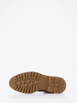 Ralph Harrison – Schnürstiefelette aus Veloursleder Sand