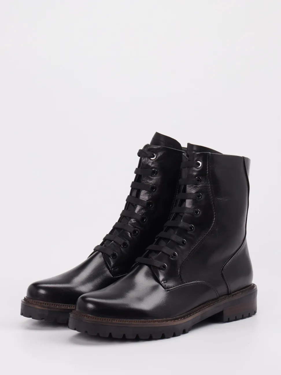 Ralph Harrison – Schnürstiefelette aus Leder Schwarz