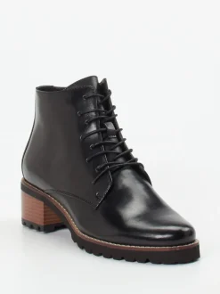 Ralph Harrison – Schnürstiefelette aus Lammleder Schwarz