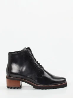 Ralph Harrison – Schnürstiefelette aus Lammleder Schwarz