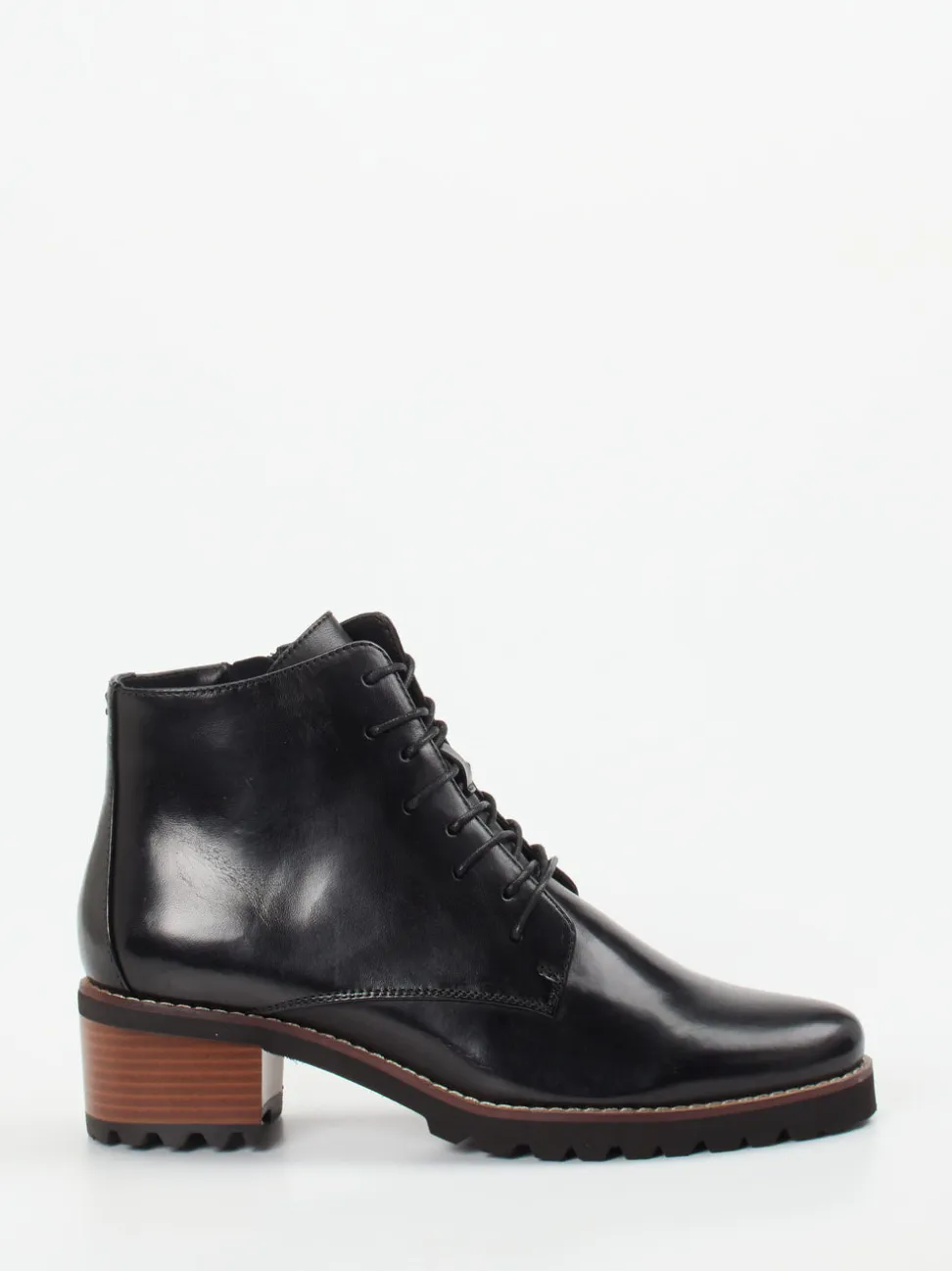 Ralph Harrison – Schnürstiefelette aus Lammleder Schwarz