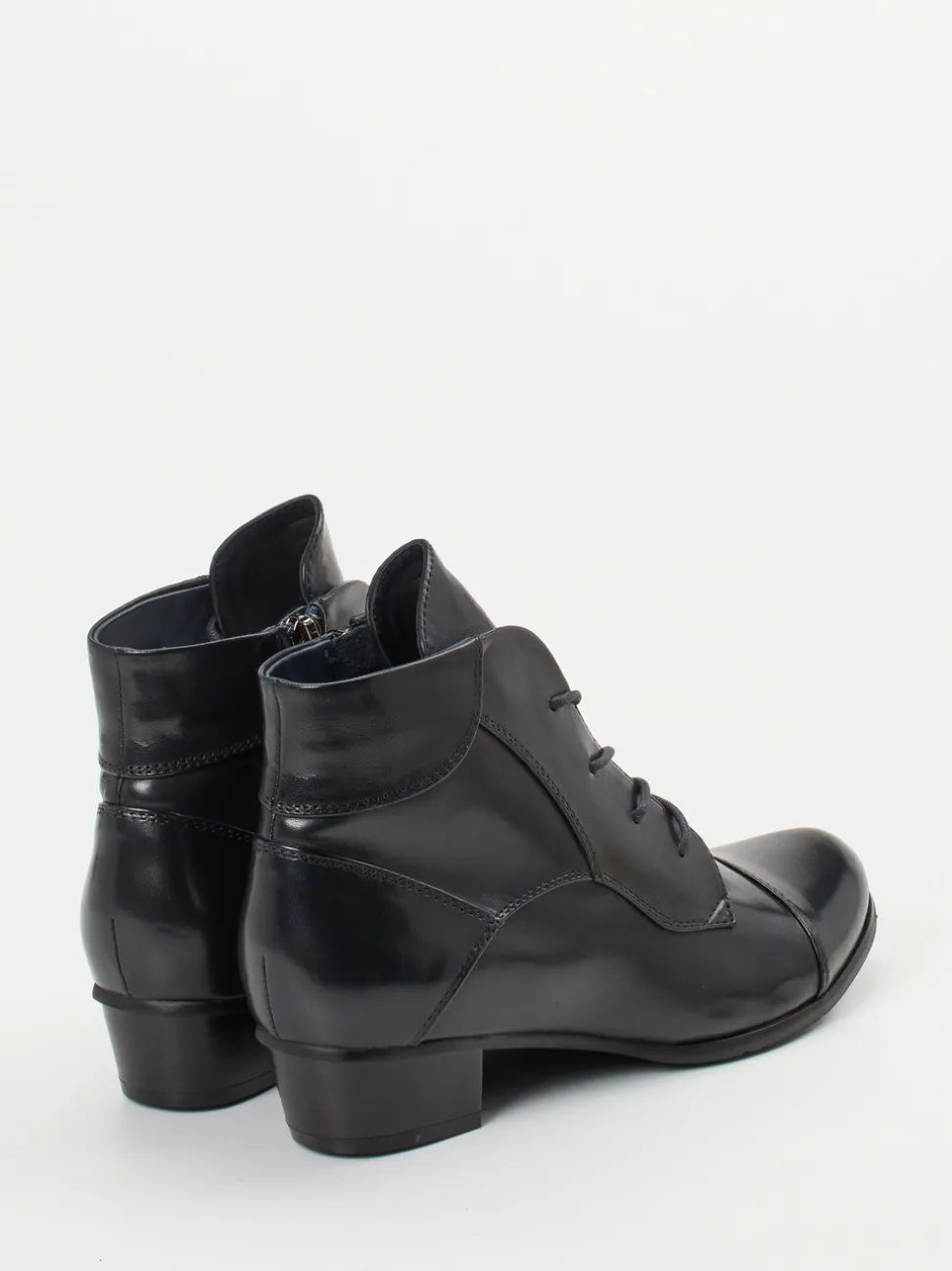 Ralph Harrison – Schnürstiefelette aus Kalbleder Blau