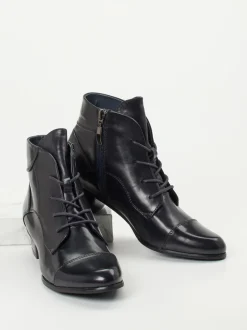 Ralph Harrison – Schnürstiefelette aus Kalbleder Blau