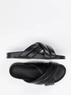 Ralph Harrison – Slides aus Kalbleder schwarz