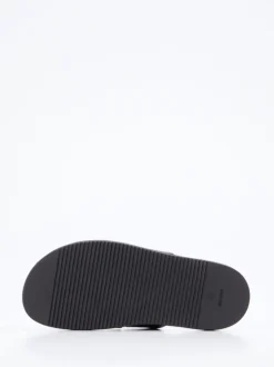 Ralph Harrison – Slides aus Kalbleder in Schwarz
