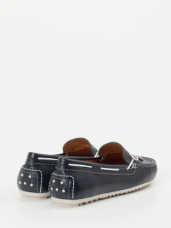Ralph Harrison – Slipper aus Kalbleder Dunkelblau
