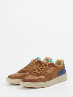 Ralph Harrison – Sneaker aus Kalbleder im Materialmix
