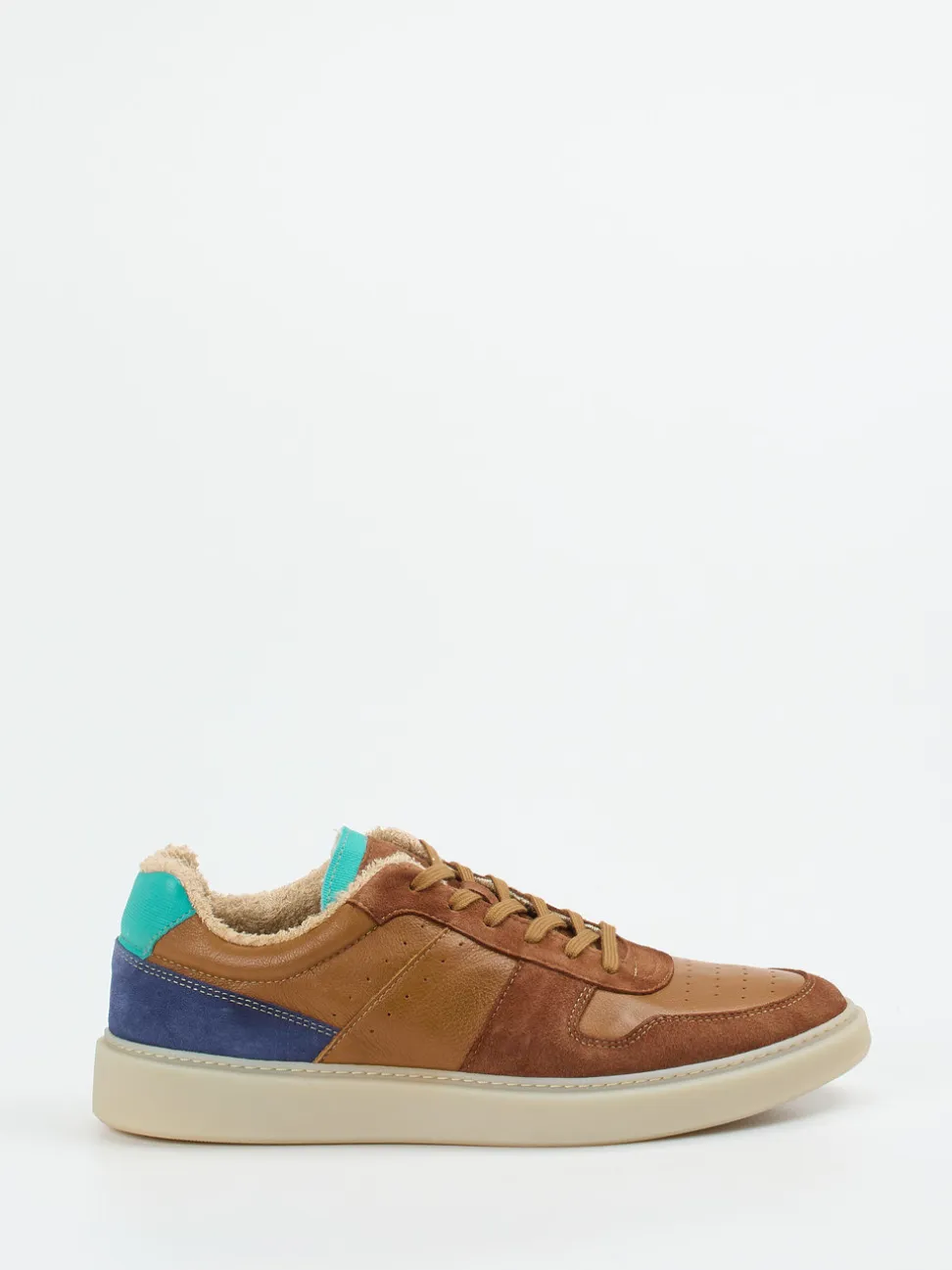 Ralph Harrison – Sneaker aus Kalbleder im Materialmix