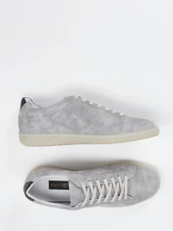 Ralph Harrison – Sneaker aus Veloursleder hellgrau