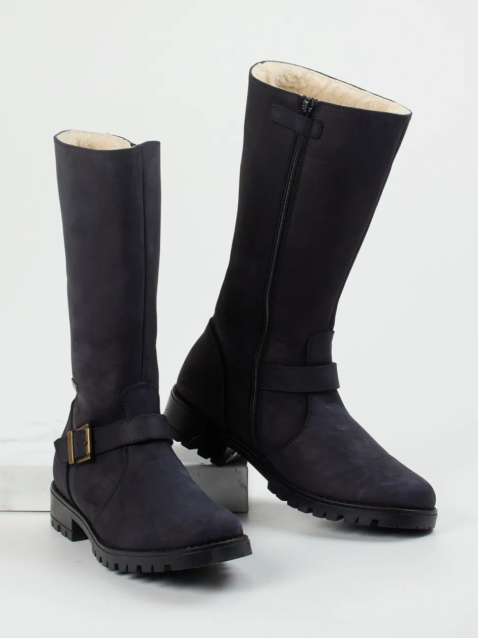 Ralph Harrison – Stiefel aus Nubukleder dunkelblau
