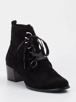 Ralph Harrison – Stiefelette aus Veloursleder Schwarz