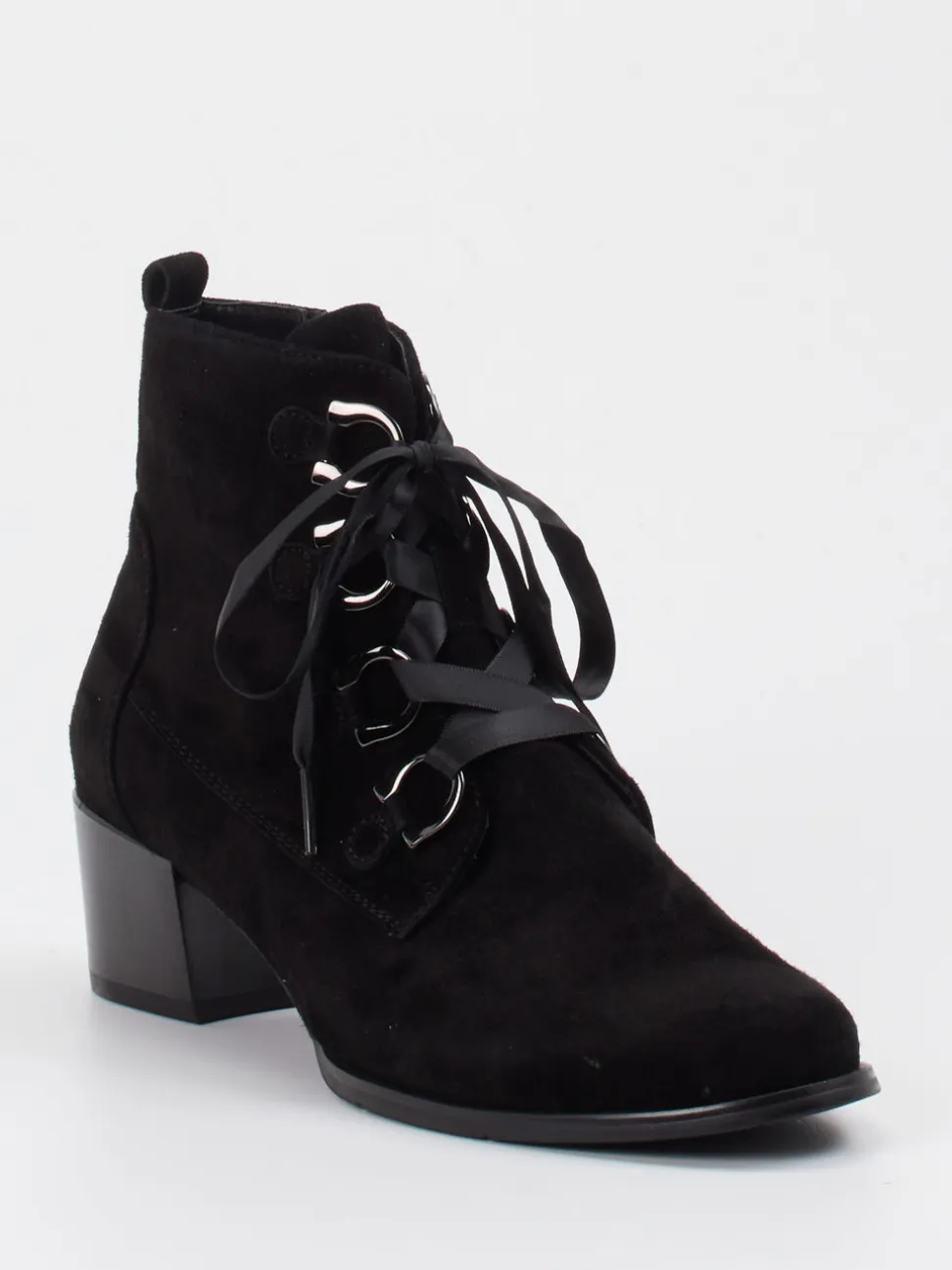 Ralph Harrison – Stiefelette aus Veloursleder Schwarz