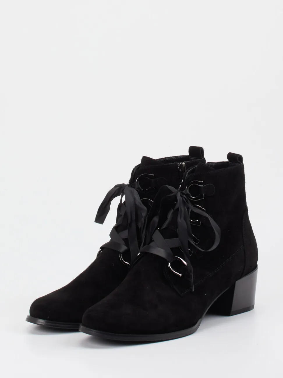 Ralph Harrison – Stiefelette aus Veloursleder Schwarz