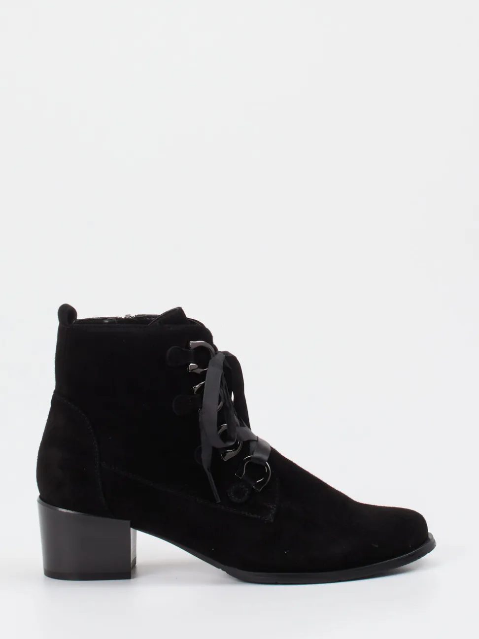 Ralph Harrison – Stiefelette aus Veloursleder Schwarz