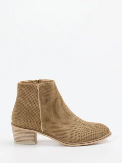 Ralph Harrison – Stiefelette aus Veloursleder sandfarben
