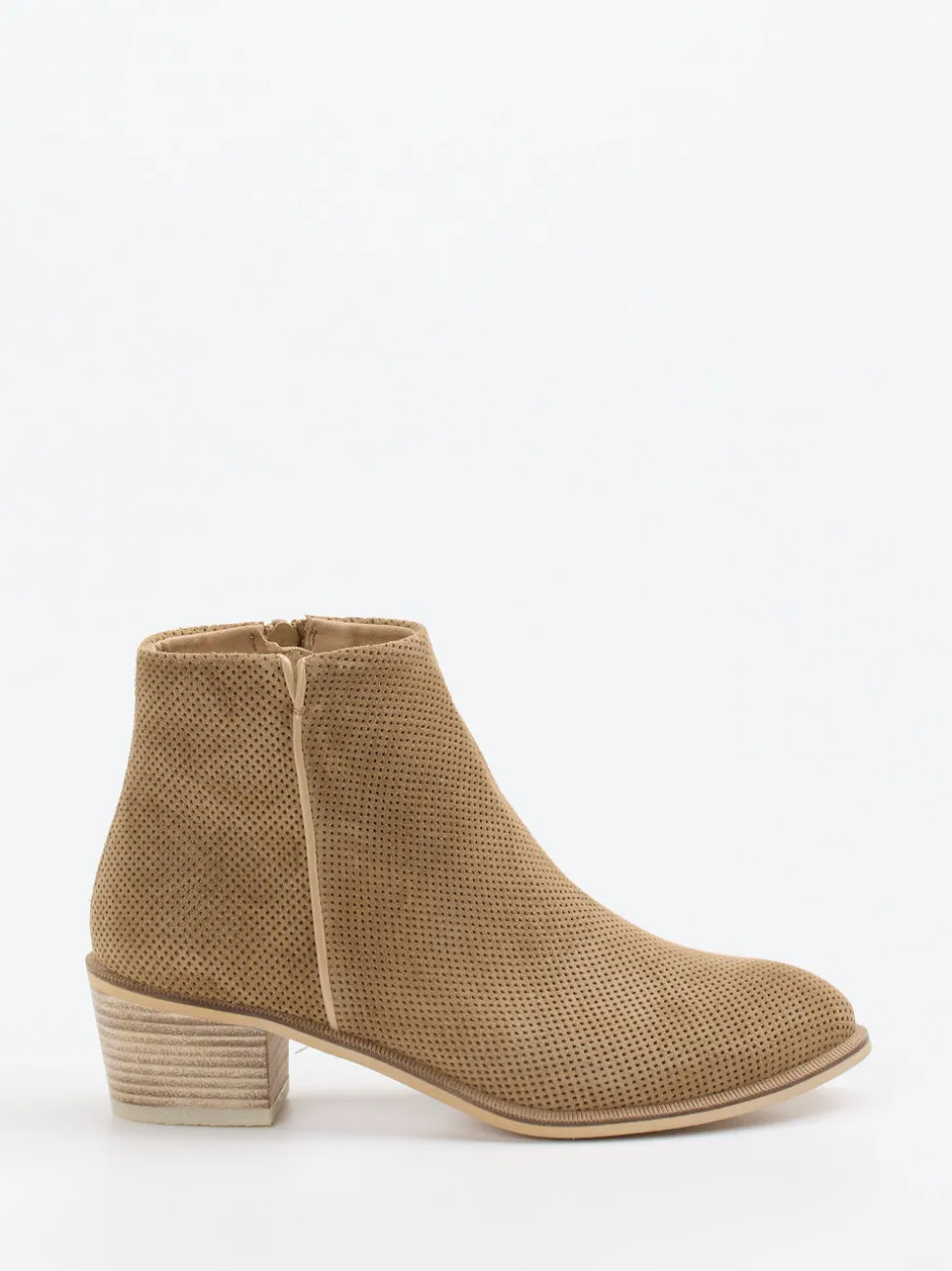Ralph Harrison – Stiefelette aus Veloursleder sandfarben
