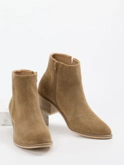 Ralph Harrison – Stiefelette aus Veloursleder sandfarben