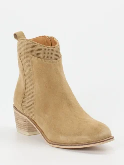 Ralph Harrison – Stiefeletten aus Veloursleder sandbeige