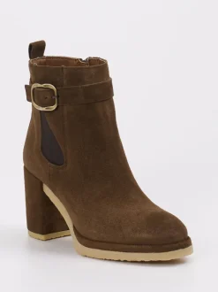 Ralph Harrison – Stiefelette aus Veloursleder braun