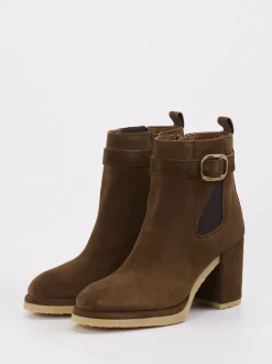 Ralph Harrison – Stiefelette aus Veloursleder braun